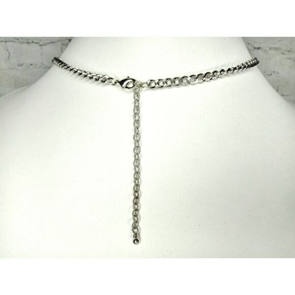 Native American Style Silvertone Necklace - Picture 5 of 5